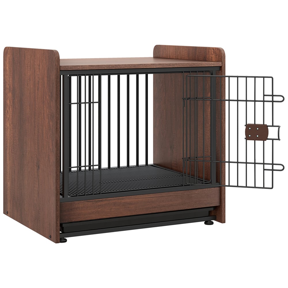 Costway Indoor Furniture Dog Crate with Removable Tray Image 1