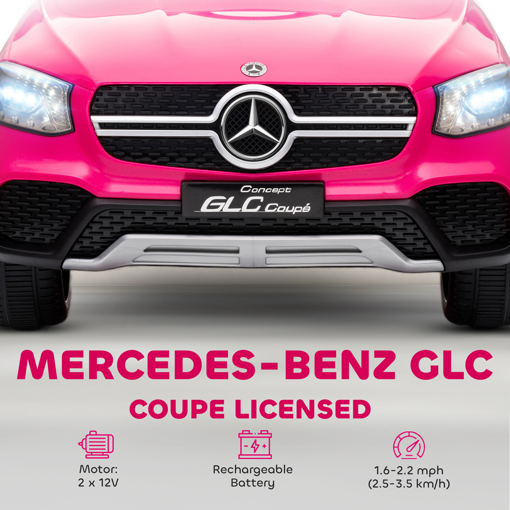 Tommy Toys Pink Mercedes Benz GLC Licensed Kids Ride on Car with Remote Image 4