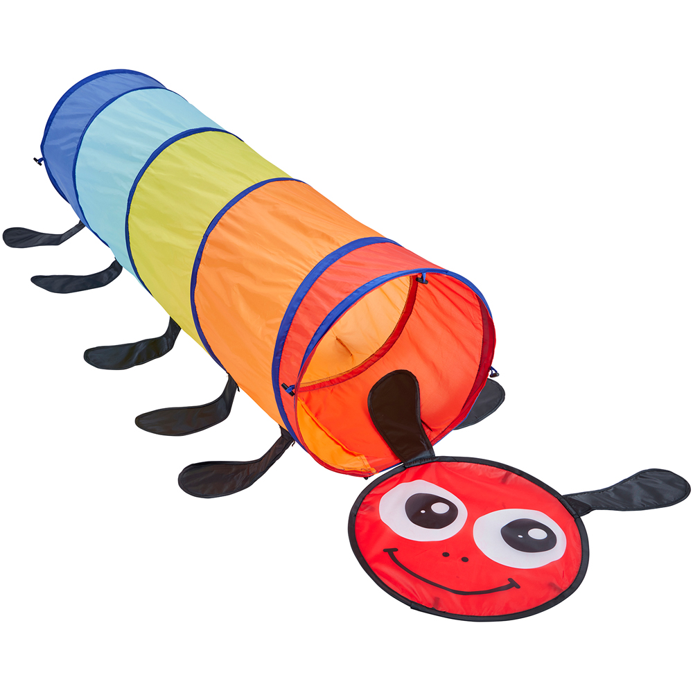 Liberty House Toys Kids Caterpillar Crawl Tunnel with Multicolour Balls and Storage Bag Image 3