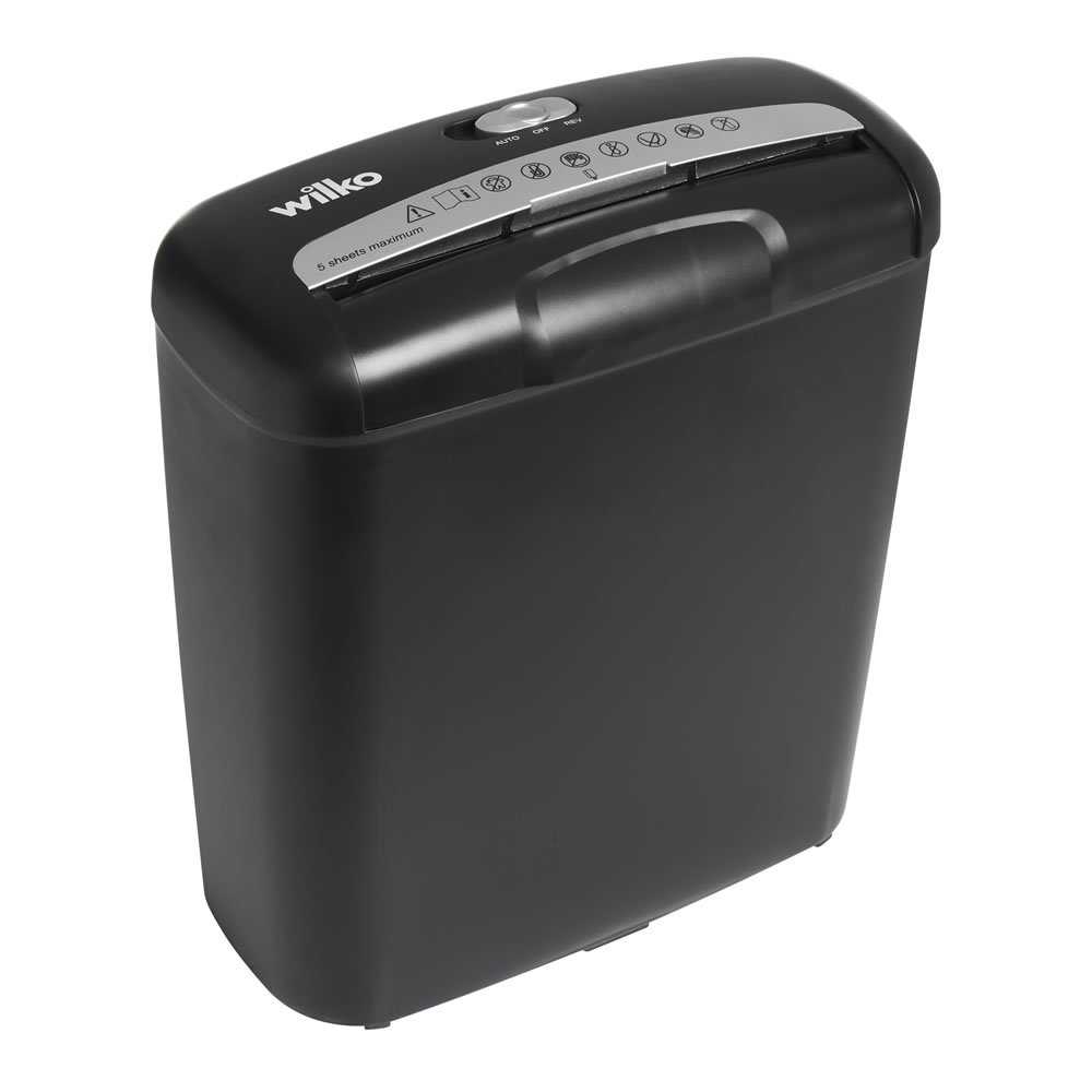 Wilko 5 Sheet Strip Cut Shredder 10L Image 1