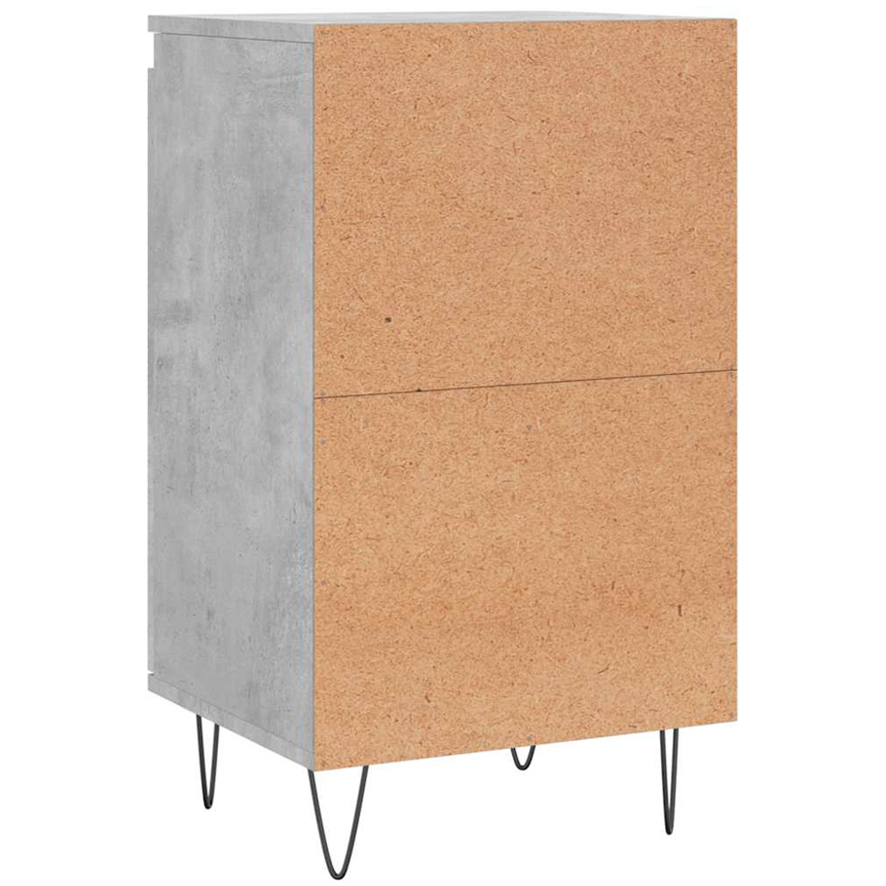 vidaXL Single Door Concrete Grey Sideboard Image 8