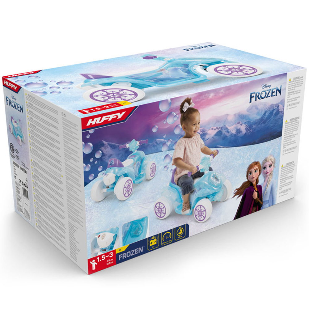 Huffy Disney 19271W Kids Frozen Bubble Electric Ride On Quad 6V Image 5