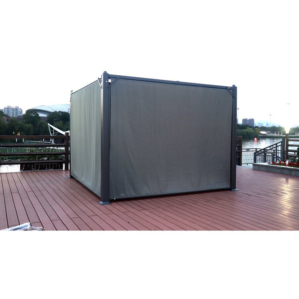 Naples Aluminum Pergola - Dark Grey / 400cm | Wilko