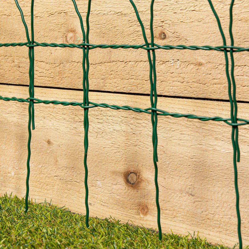 Samuel Alexander Green PVC Coated Metal Garden Border Fencing 1000 x 25cm Image 5