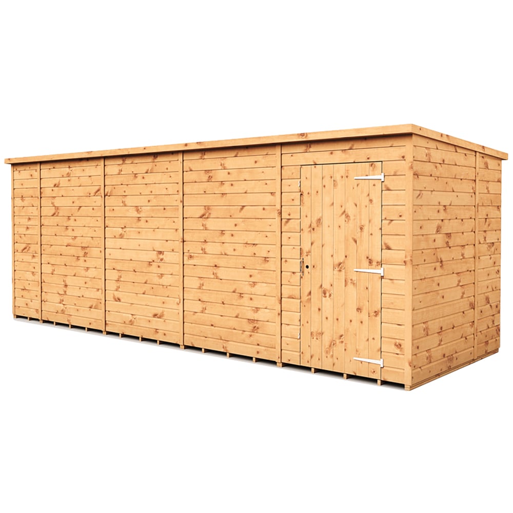Empire Sheds 18 x 6ft Tongue and Groove Wooden Pent Garden Shed Image 1