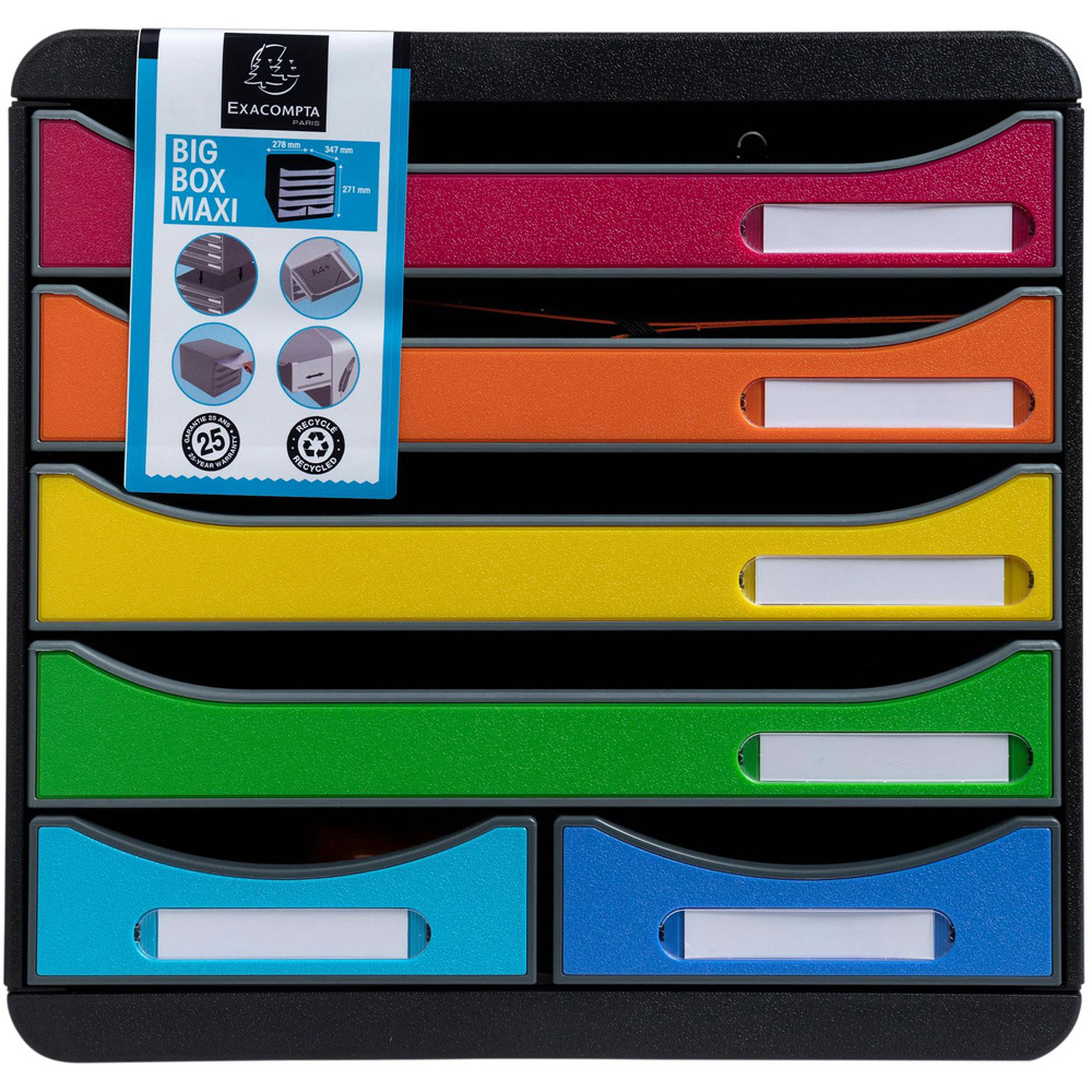 Exacompta Big Box Maxi Iderama 6 Drawer Harlequin Filing Module Image 5