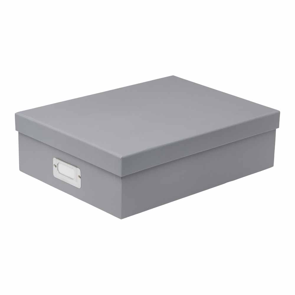 Wilko Storage Box Cool Grey