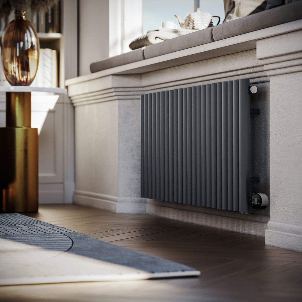 Terma Rolo-Room E Wi-Fi Modern Grey Electric Radiator 1000W 580 x 1195mm Image 7