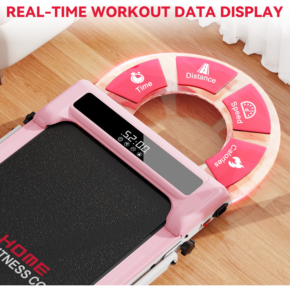 Rattrix Z3 Pink Manual Incline Foldable Treadmill Image 5