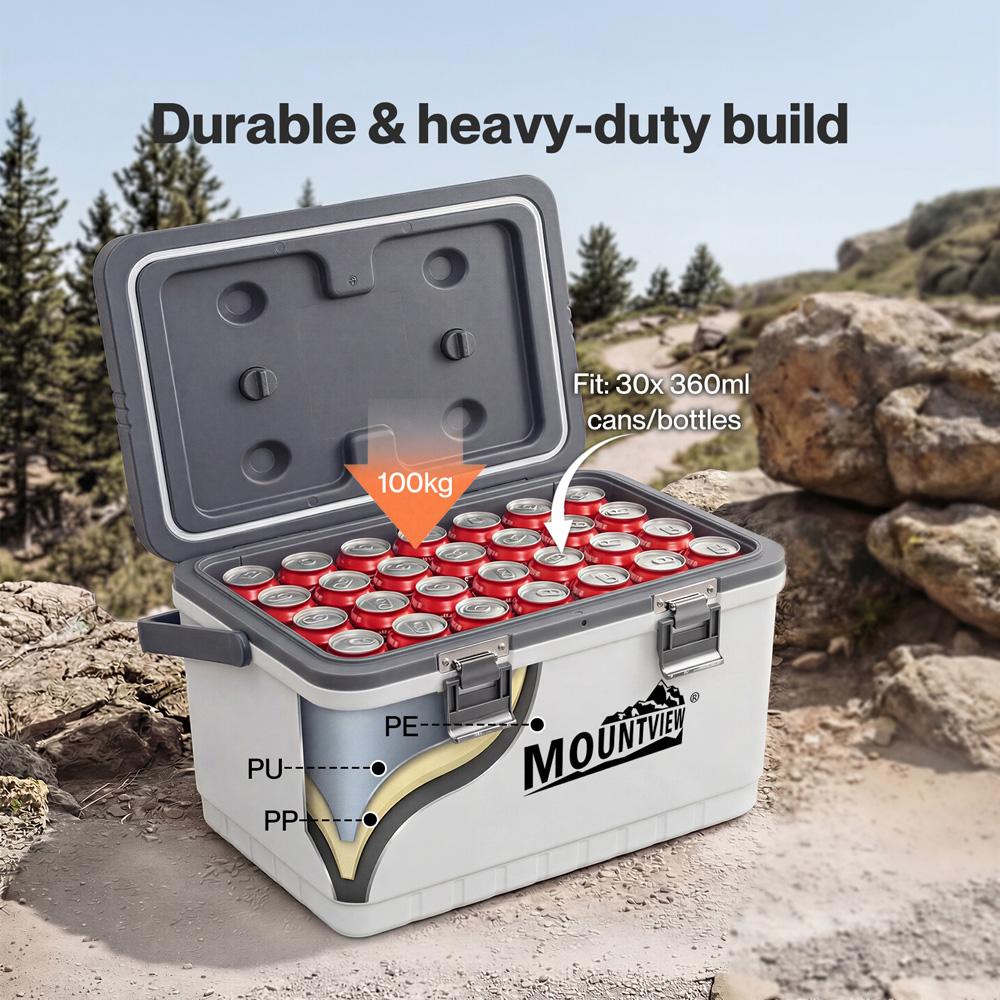 Mountview White Portable Large Cool Box 22L Image 5
