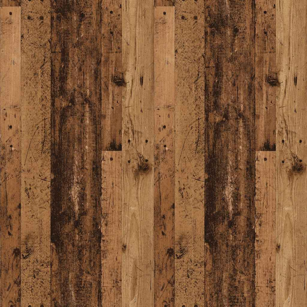 vidaXL 4 Shelf Old Wood Wall-Mounted CD Shelf Image 7