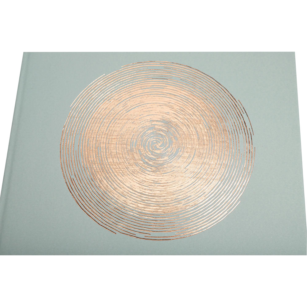 Exacompta Ellipse Green Rose Gold Embossed Guest Book with Gold Edges 100 Pages Image 8