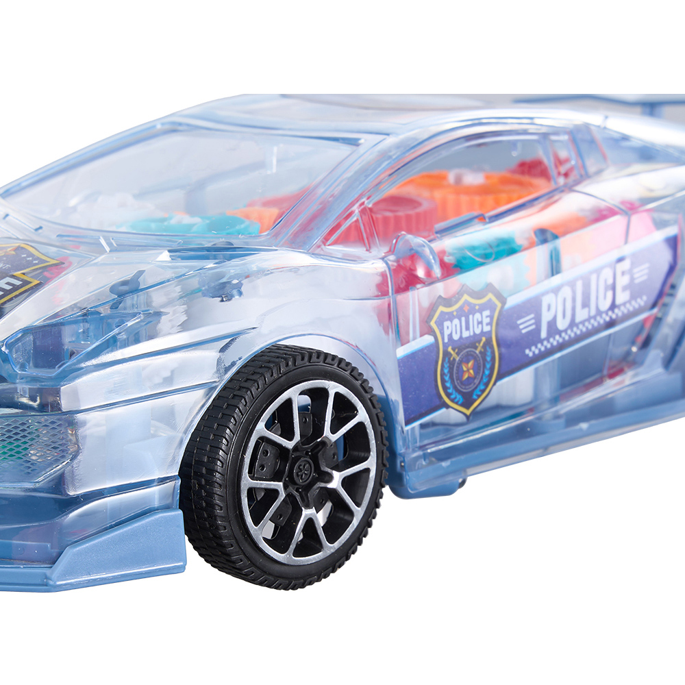 H&O Direct Transparent Police Car Toy with Light Music Image 3