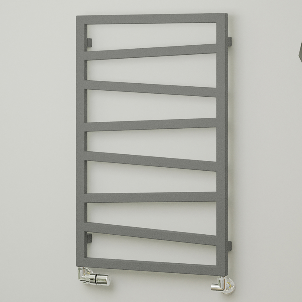 Terma Zig Zag Salt n Pepper Heated Towel Rail 835 x 500mm Image 2