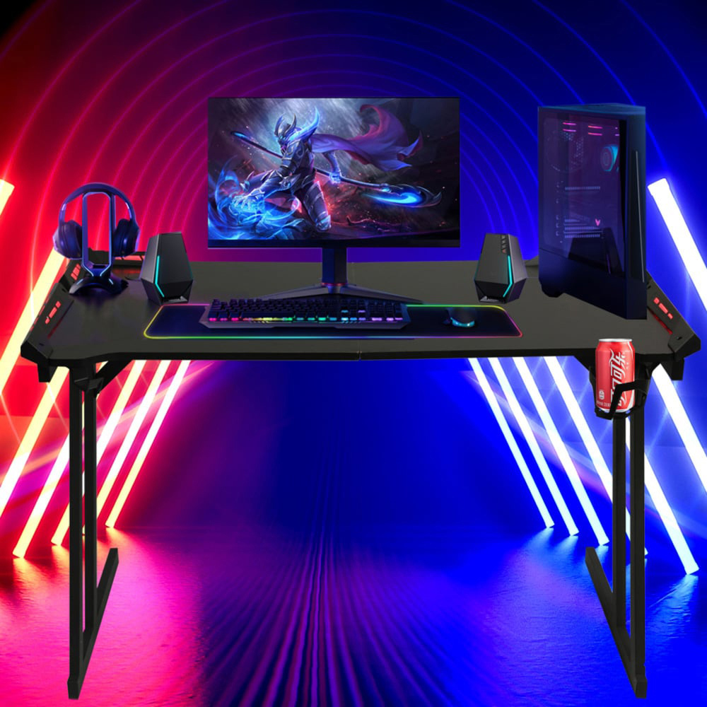 Alivio LED Computer Gaming Desk Image 1