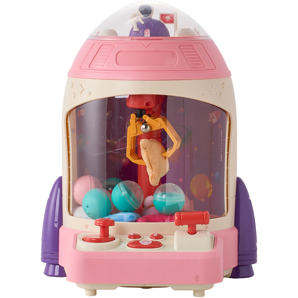 H&O Direct Pink Rocket Mini Toy Grabber Claw Machine Image 1