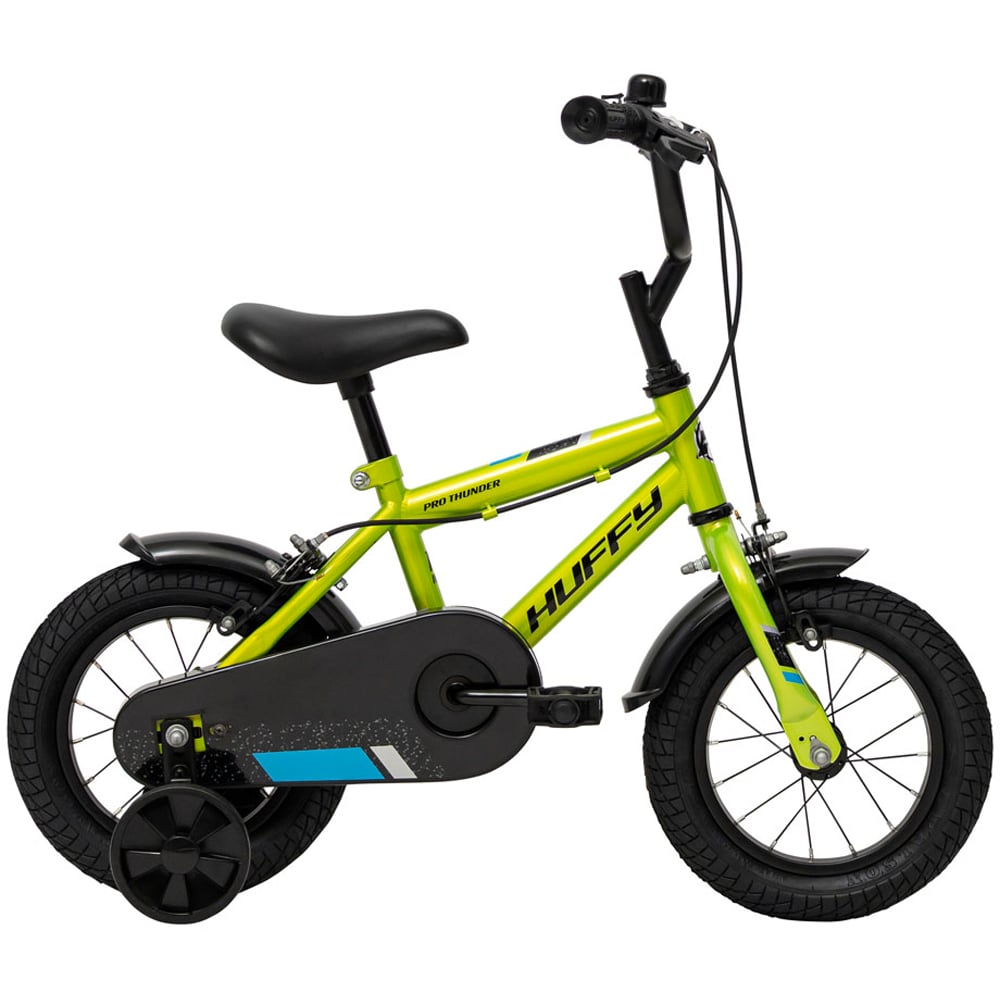 Huffy Pro Thunder 22065W Acid Green Single Speed 12 inch Kids Bike Image 2