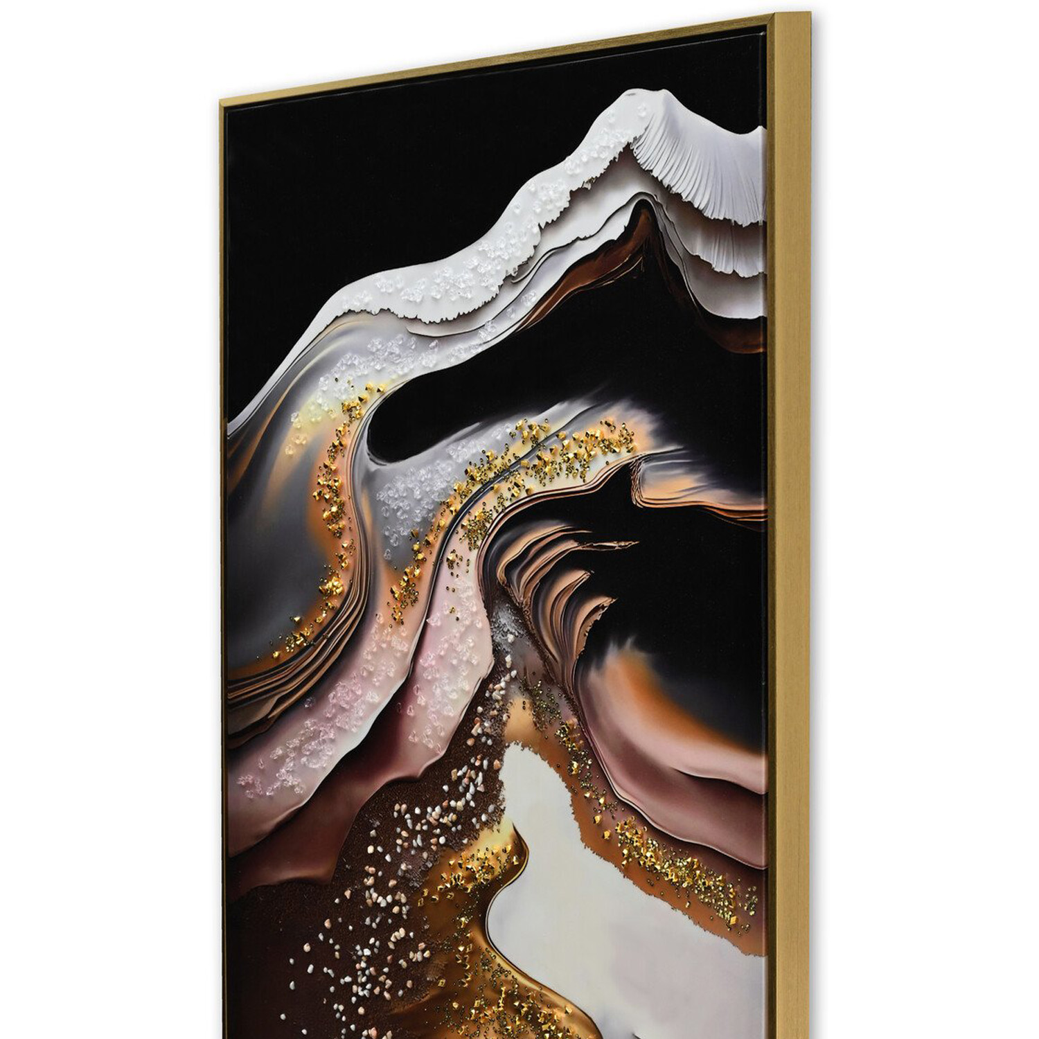 Obsidian Effect Jewelled Neutrals Print Image 5