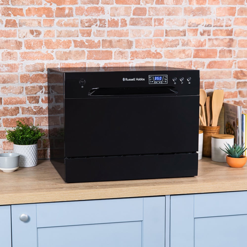 Russell Hobbs RHTTDW6B Black 6 Place Setting Table Top Dishwasher Image 2