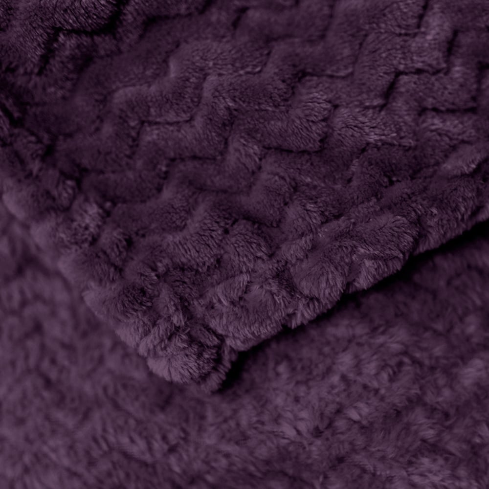 Velosso Aubergine Moda Throw 150 x 200cm Image 3