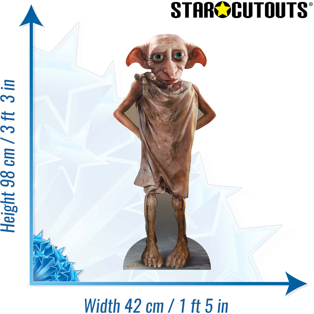 Star Cutouts Mini Dobby Harry Potter Character Cardboard Cutout 3.3ft Image 4