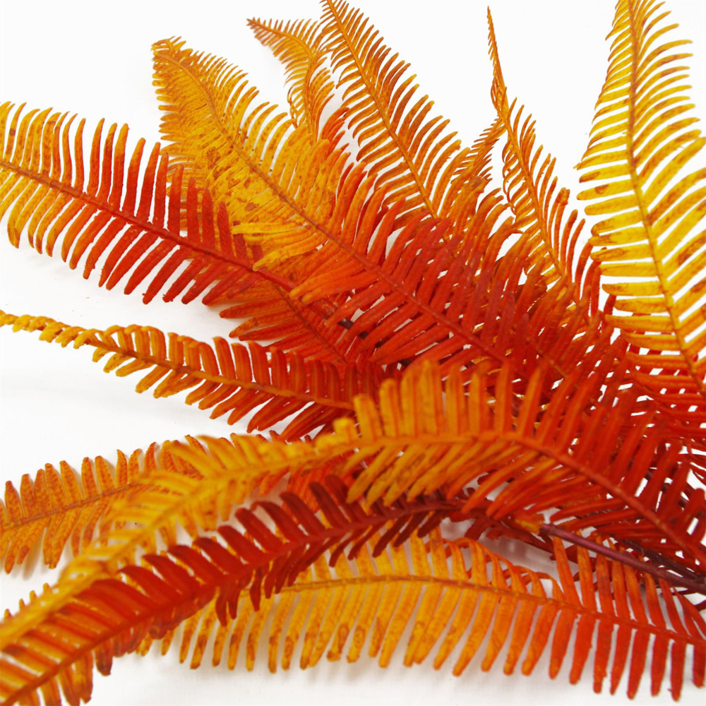 Leaf Autumn Fern Bush Artificial Plant 1.8ft Image 5