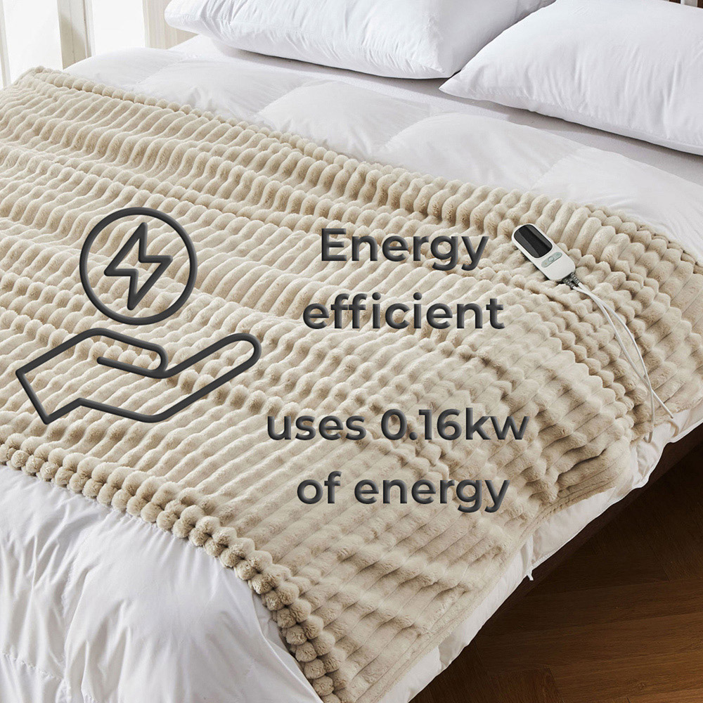 Neo Natural Electric Heated Blanket with 10 Settings Image 9