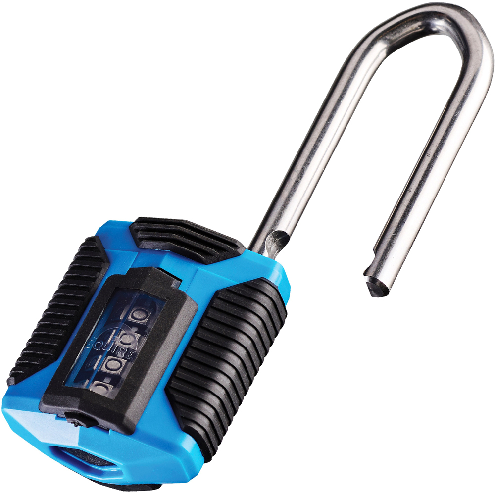 Squire 50mm 4 Wheel Combination Extra Long Shackle Padlock Image 3