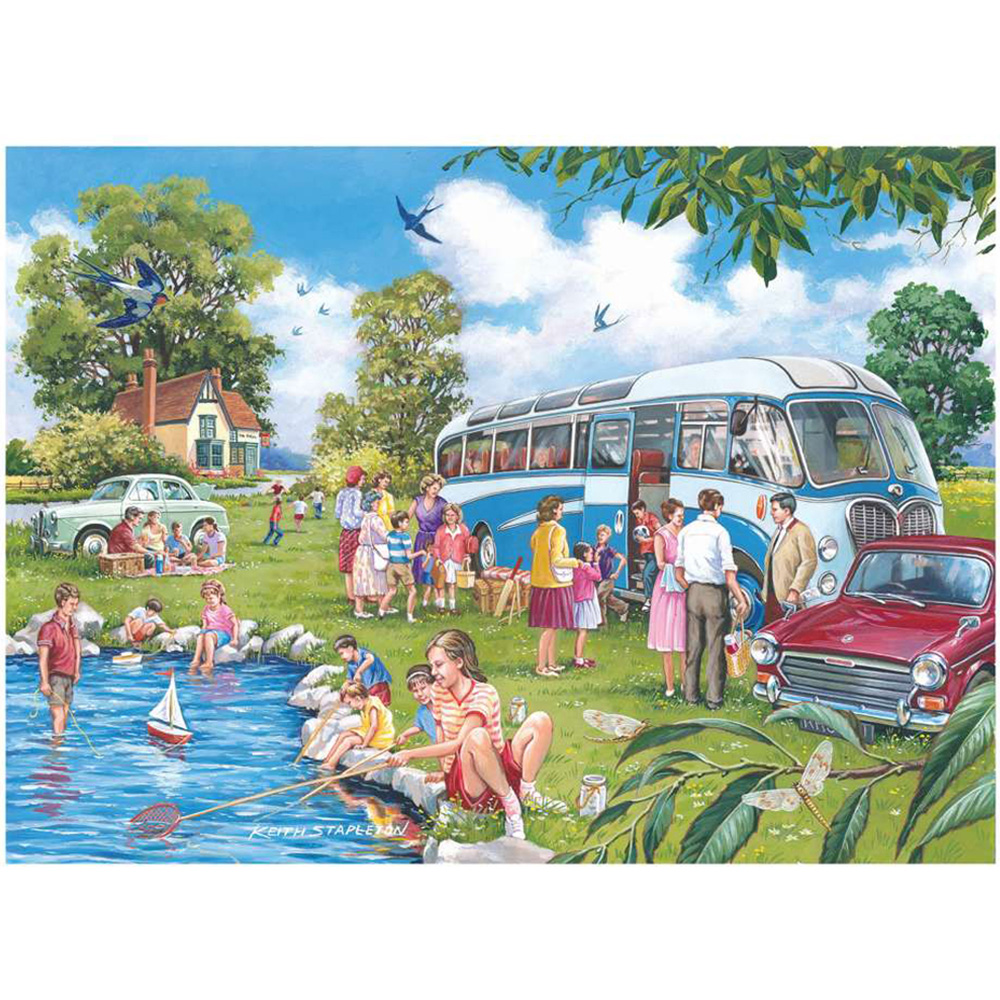 The House of Puzzles Going Places 500 Piece Jigsaw Puzzle 4 Pack Image 5
