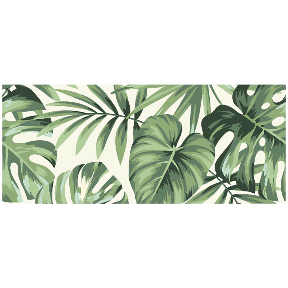 Warren Reed Designer Exotic Palm Leaves Glass Bathroom Splashback 25 x 60cm Image 2