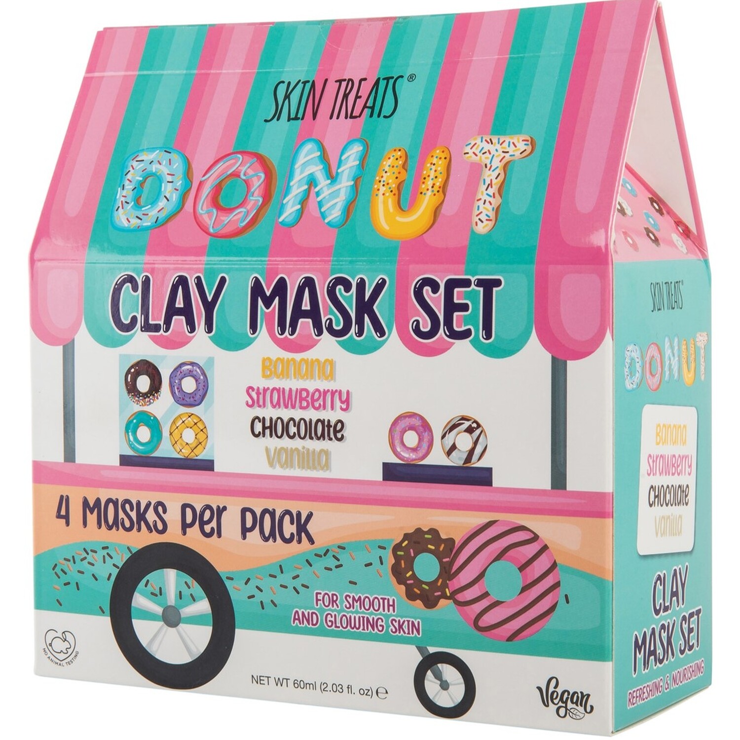 Pack of 4 Donut Kiosk Clay Mask Set Image