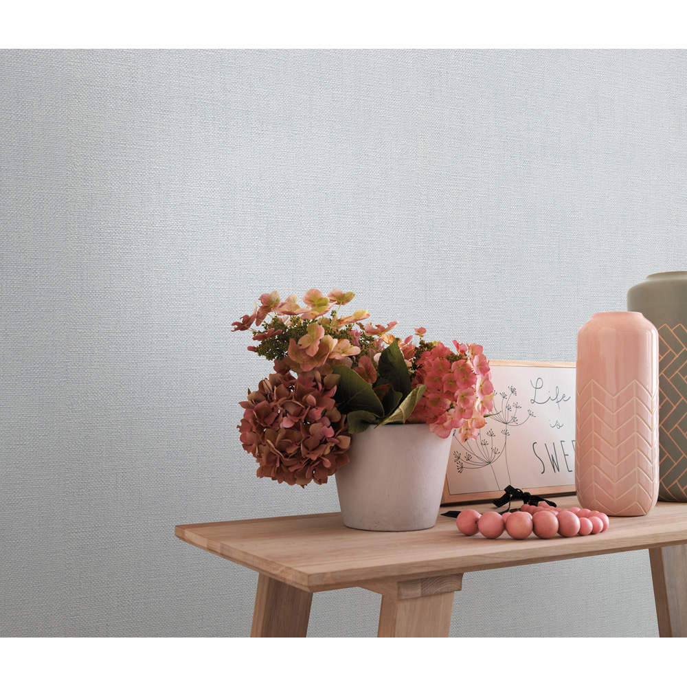 Erismann Opus Dolce Luxury Woven Plain Grey Wallpaper Image 6