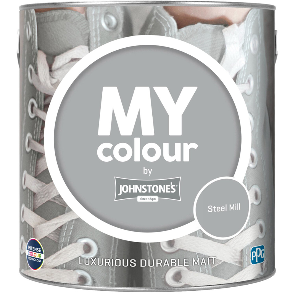 Johnstone's MY Colour Luxurious Durable Matt Paint Steel Mill Image 2