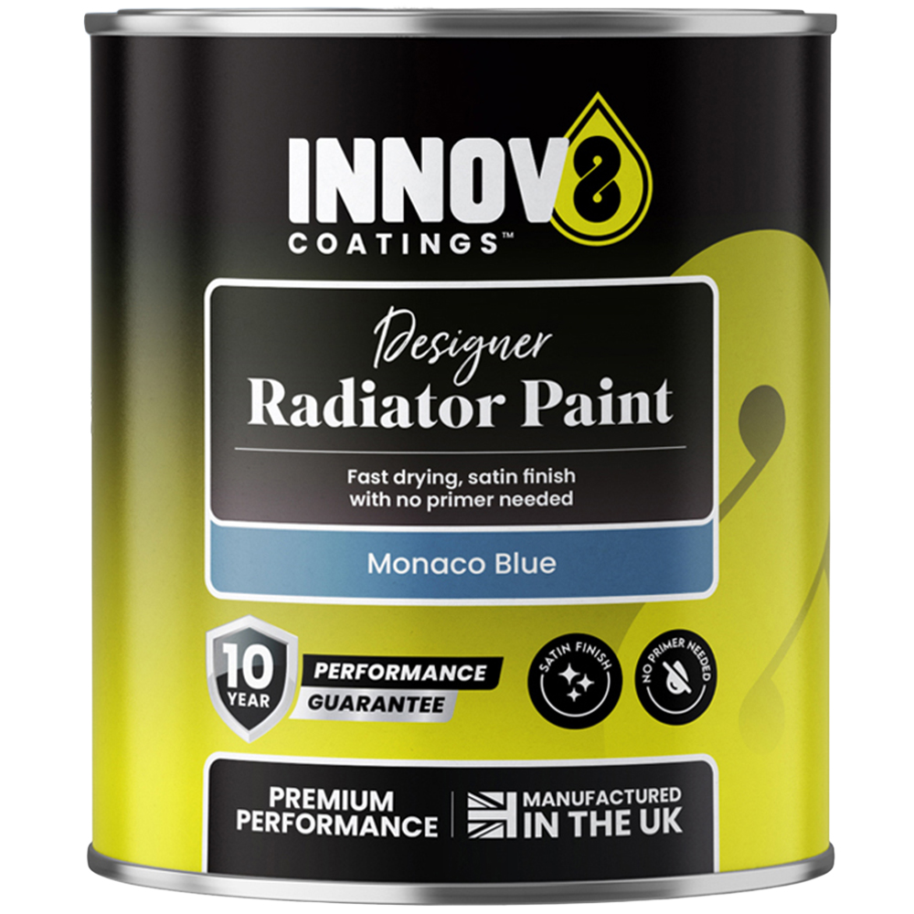 Innov8 Coatings Designer Radiator Paint 750ml Monaco Blue Image 2