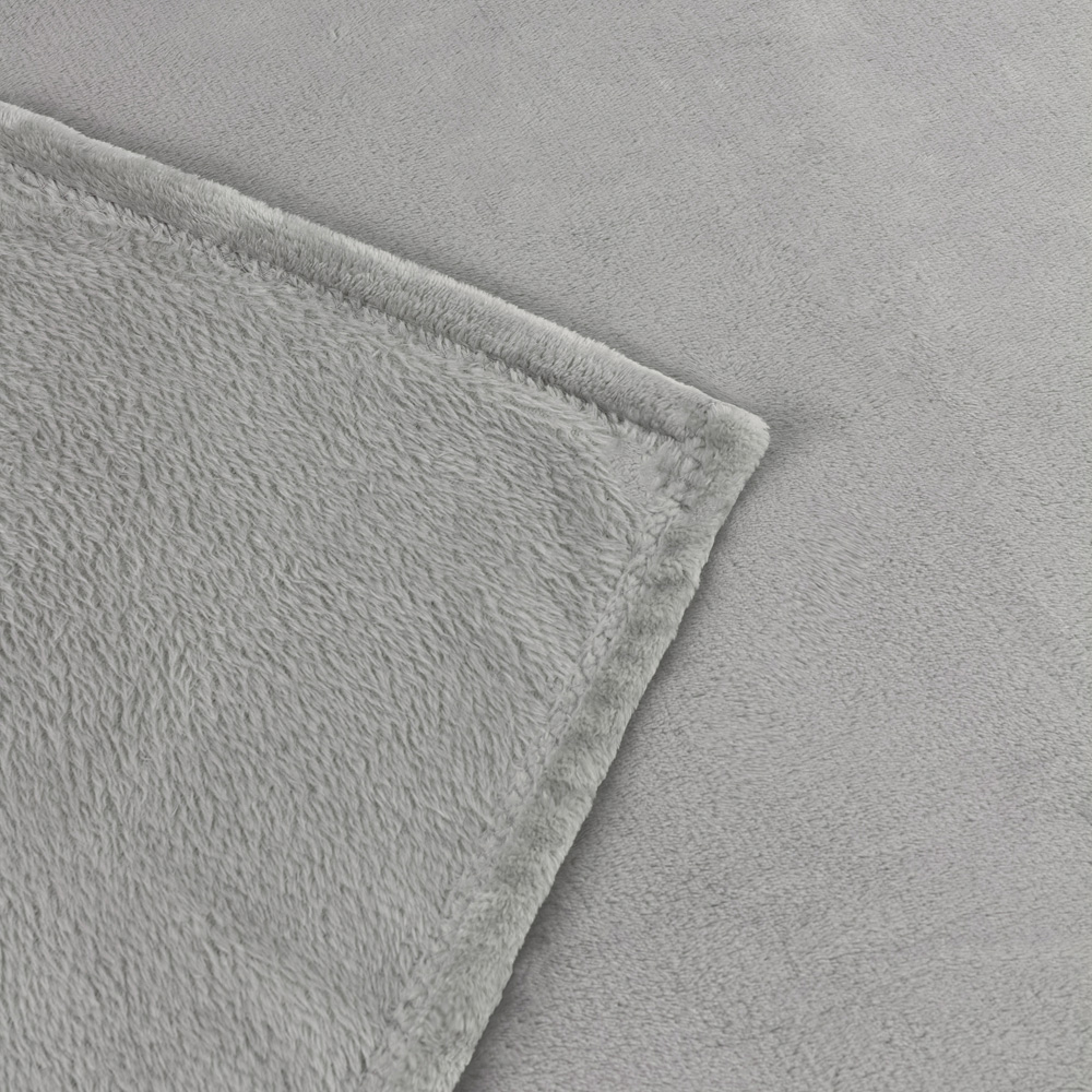 Furn Harrow Grey Fleece Throw 140 x 180cm Image 4