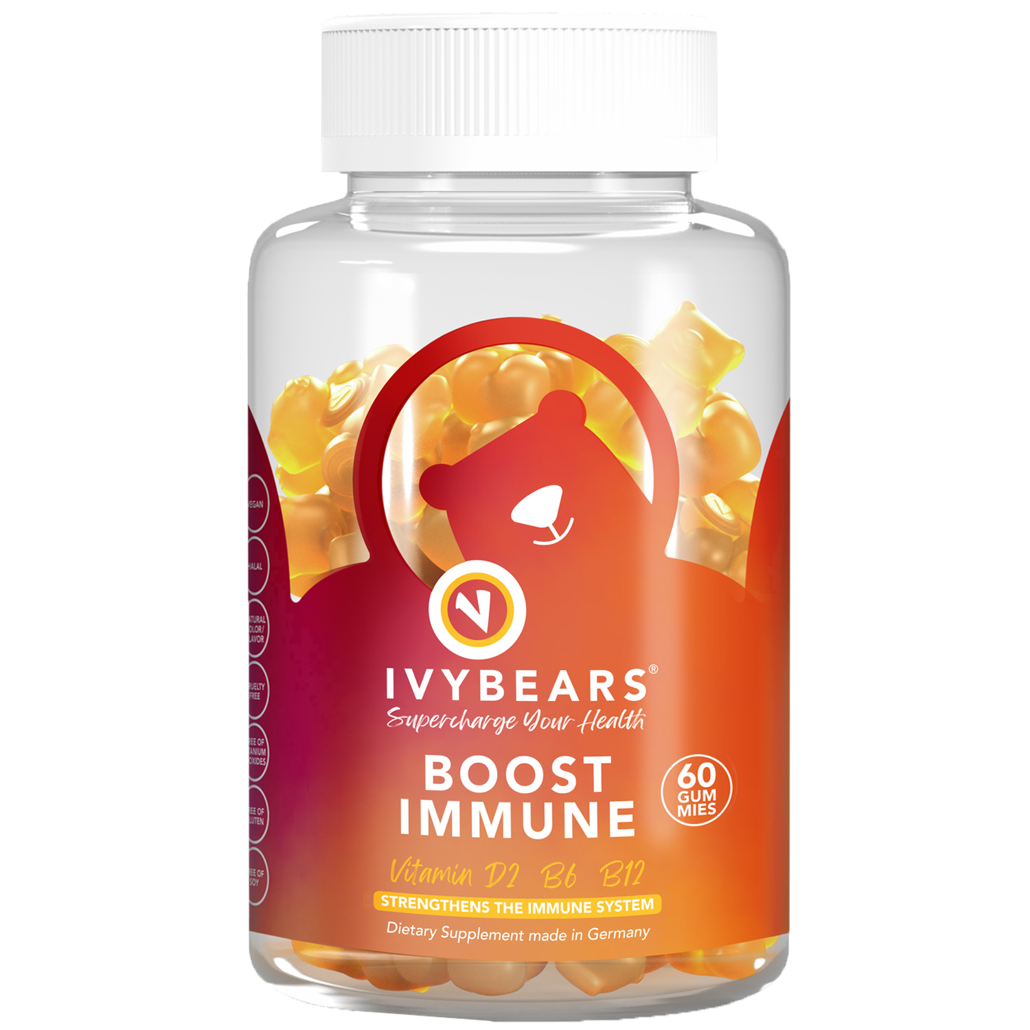 IvyBears Boost Immune Gummies - Orange Image 1