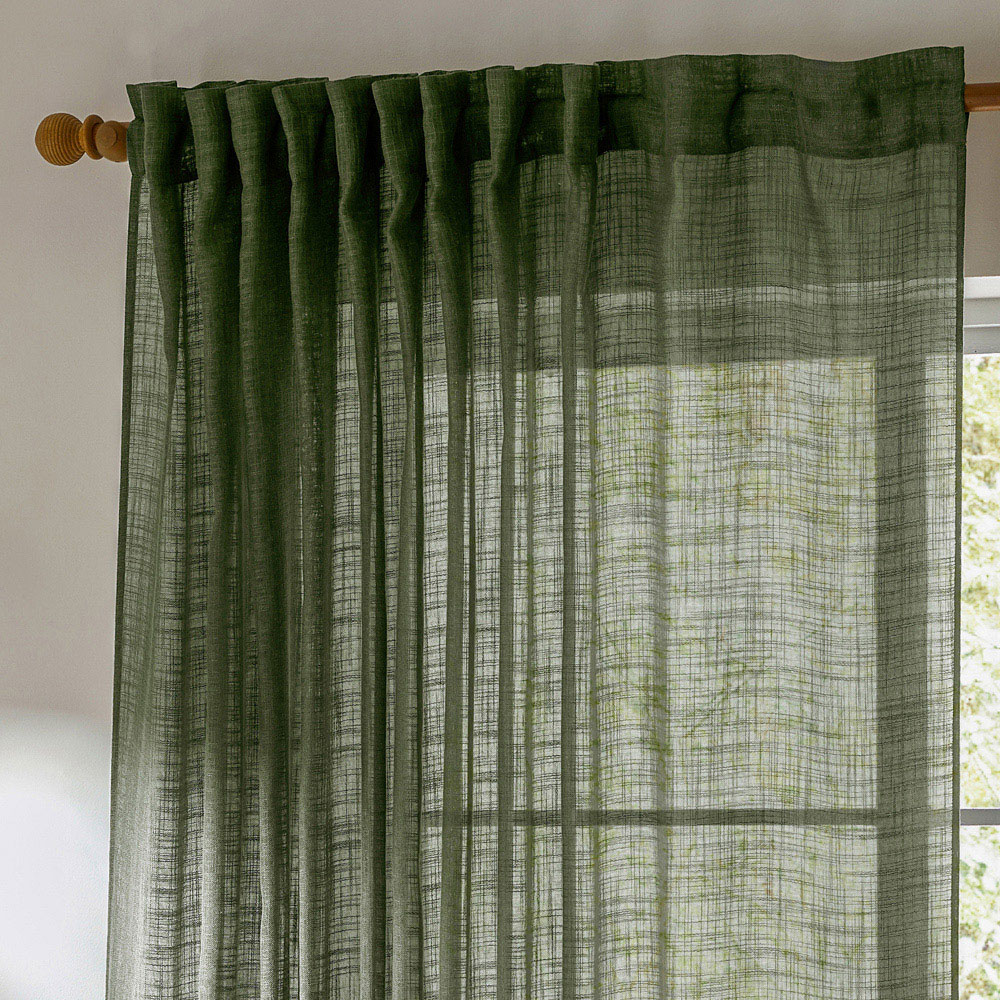 Yard Cirrus Sheer Tab Top Forest Curtain Panel 250 x 290cm Image 2