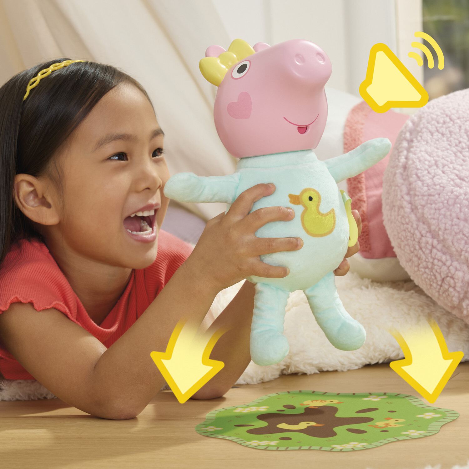 Peppa Pig Oink and Snuggles Evie Baby Doll Set Blue Image 9