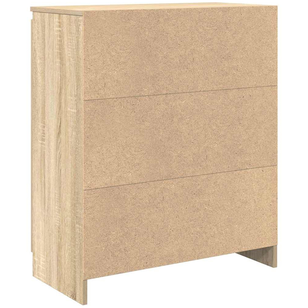 vidaXL 2 Door Single Drawer Sonoma Oak Sideboard Image 7