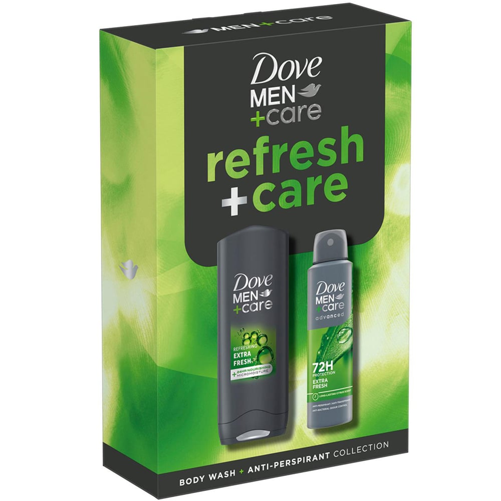 Dove Men+Care Refresh and Care Citrus and Cedarwood Scent Bodywash and Bodyspray Gift Set 3 Pack Image 4