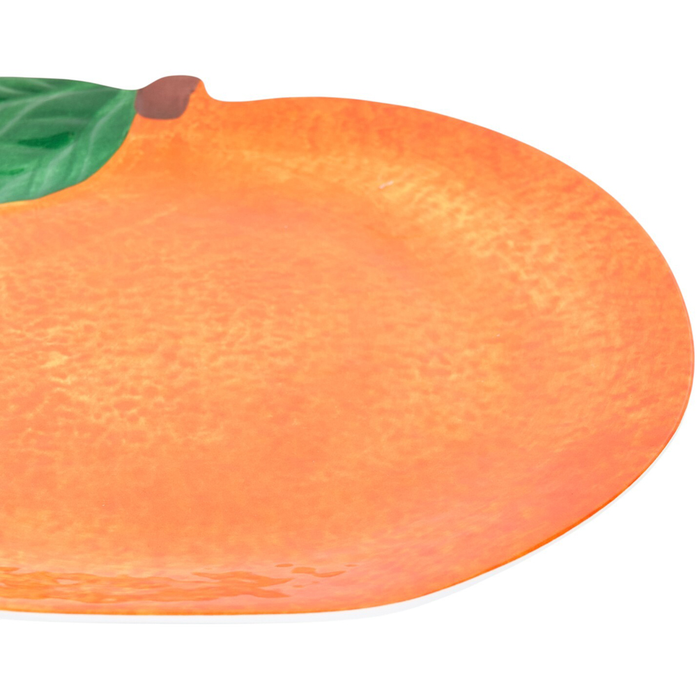 La Bella Vita Orange Plate Orange Image 4