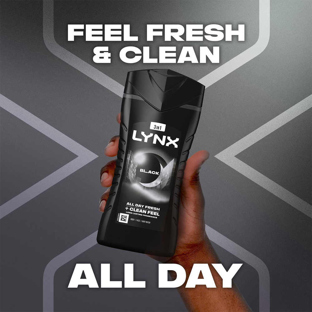 Lynx Black Fresh Scent and Skin Care Men Daily Grooming Duo Gift Set 3 Pack Image 7