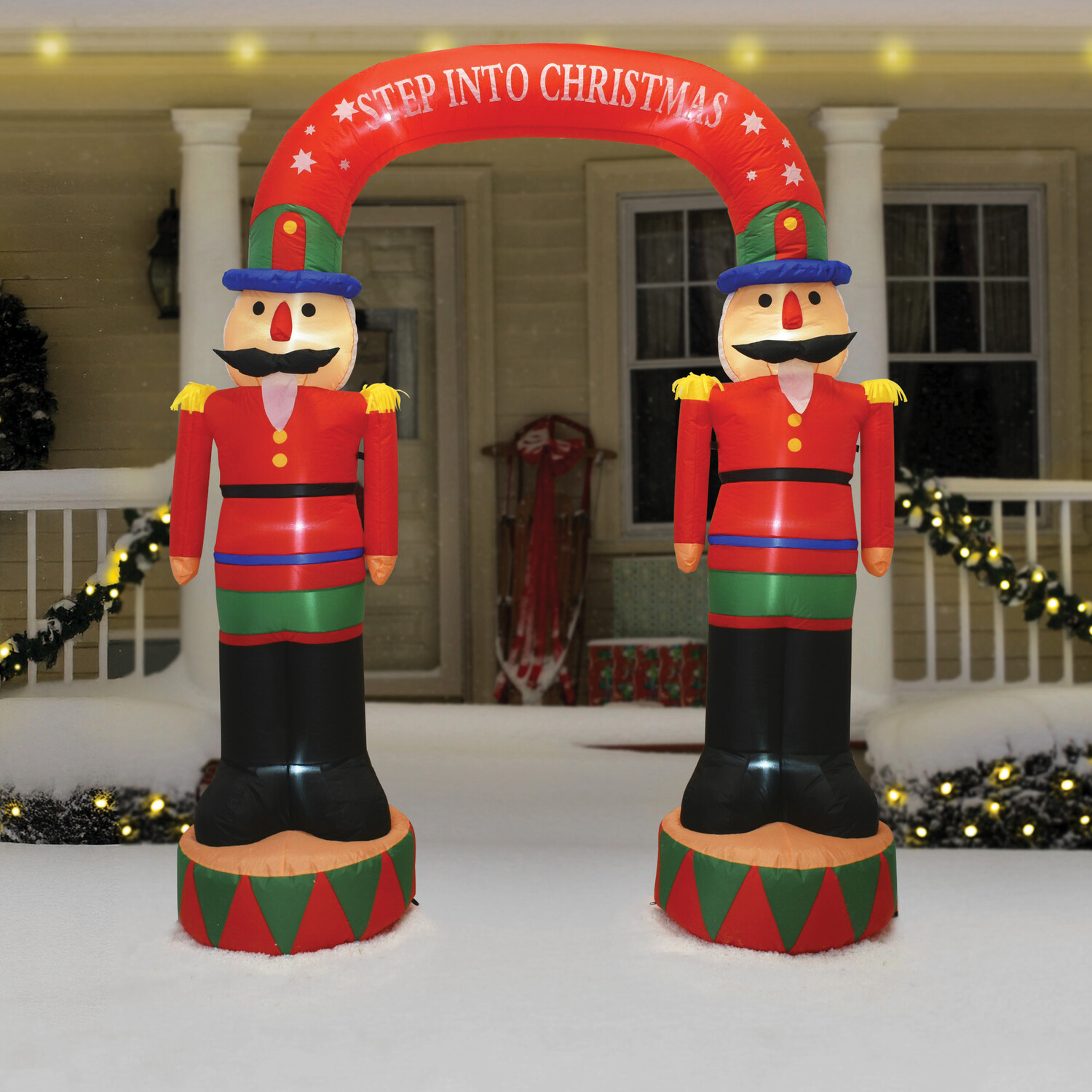 Inflatable Nutcracker Arch Red Image 2