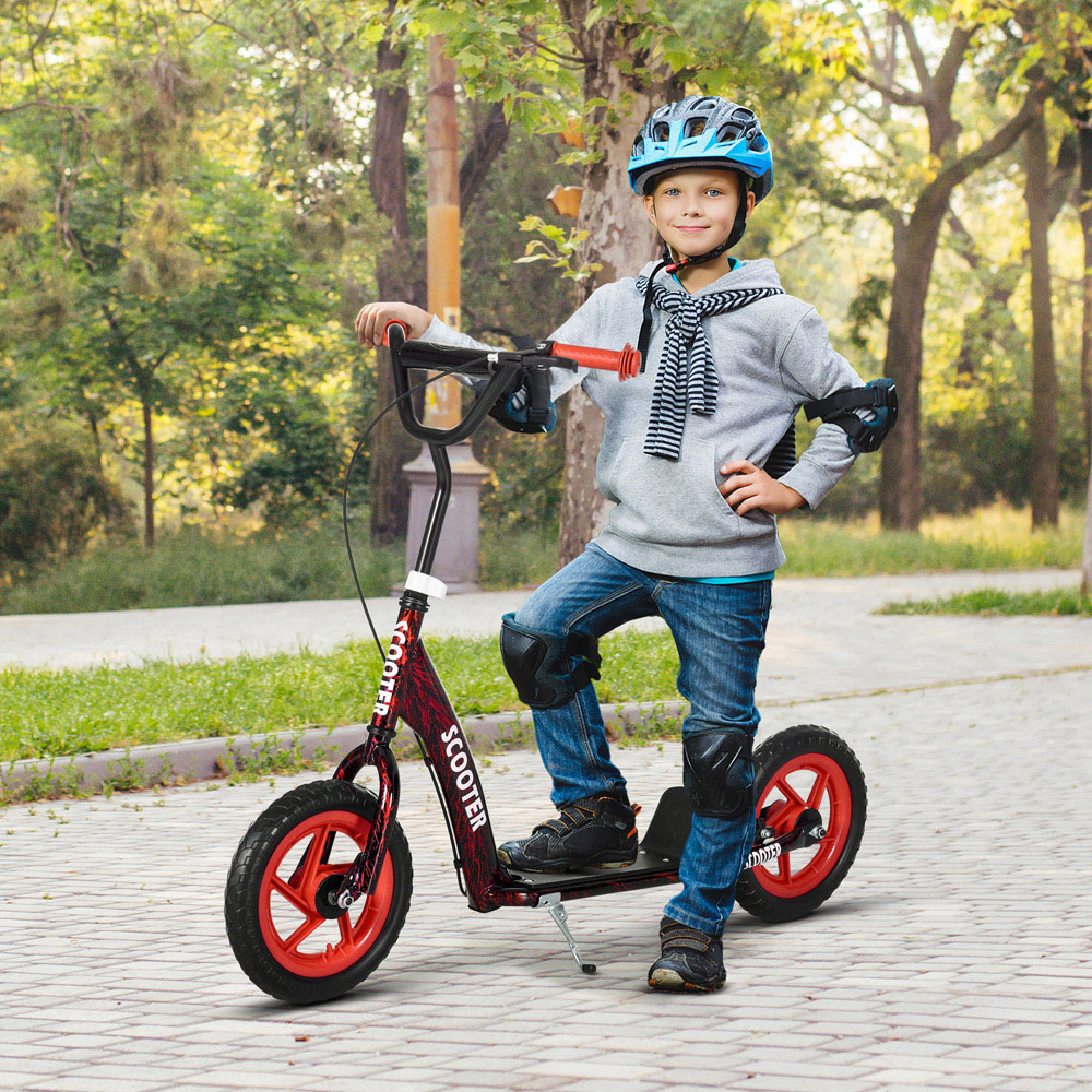 Tommy Toys AIYAPLAY Red Adjustable Handlebar Kids Kick Scooter Image 2