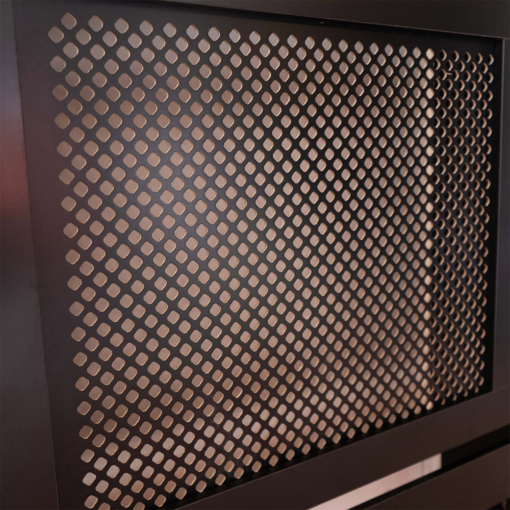 Portland Single Drawer Black Radiator Cover Small Image 4