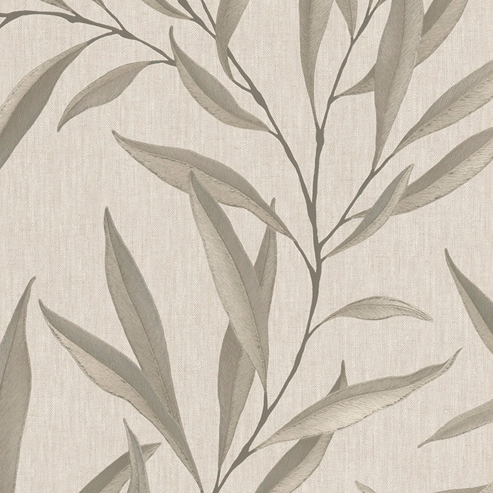 Galerie Avalon Leaf Muted Gold Wallpaper Image 1
