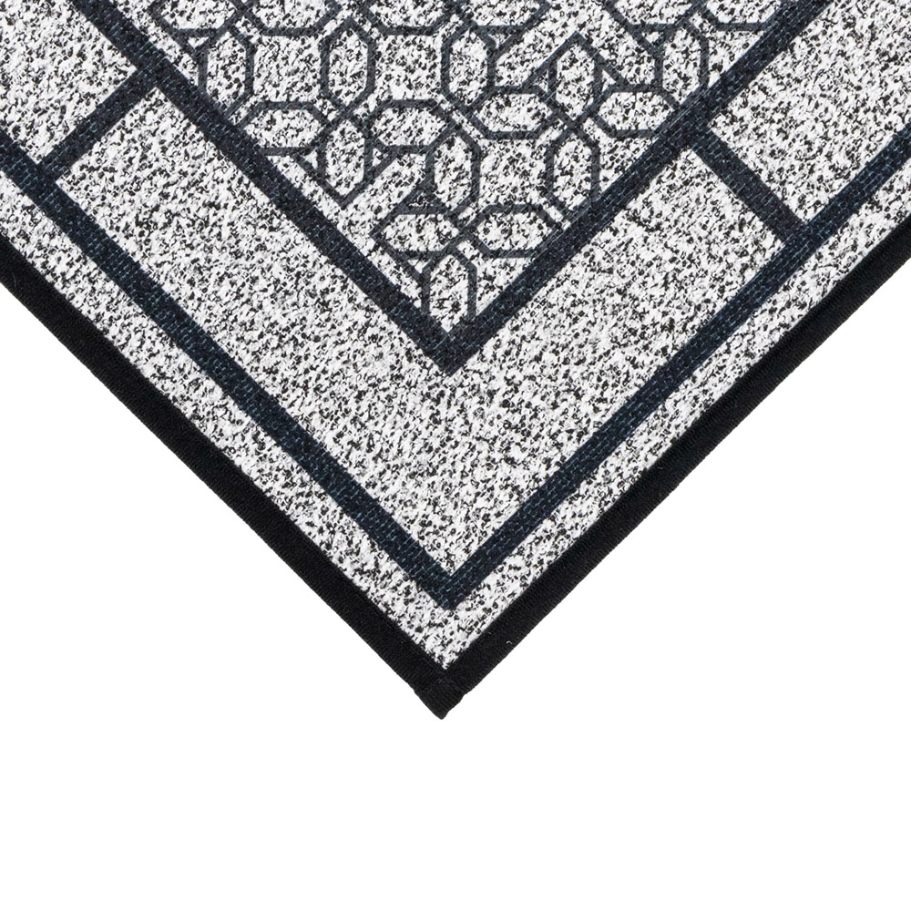 JVL Avanti Grey Rubber Backed Door Runner 50 x 150cm Image 4