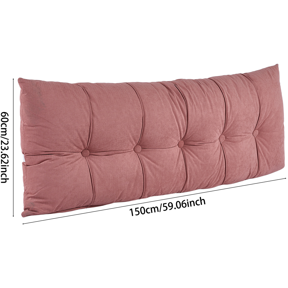 Living and Home Pink Chenille Headboard Pillow 60 x 150cm Image 8