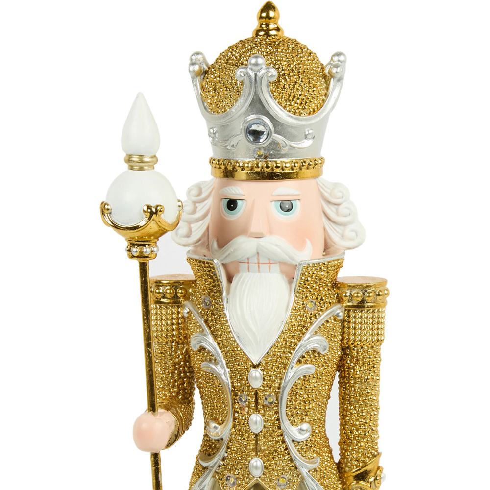 White and Gold Nutcracker Image 3