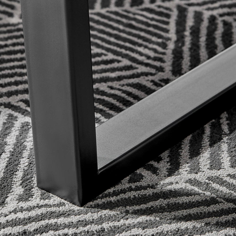 Furniturebox Solo Harley 4 Seater Dining Set Wood Effect and Taupe Image 6